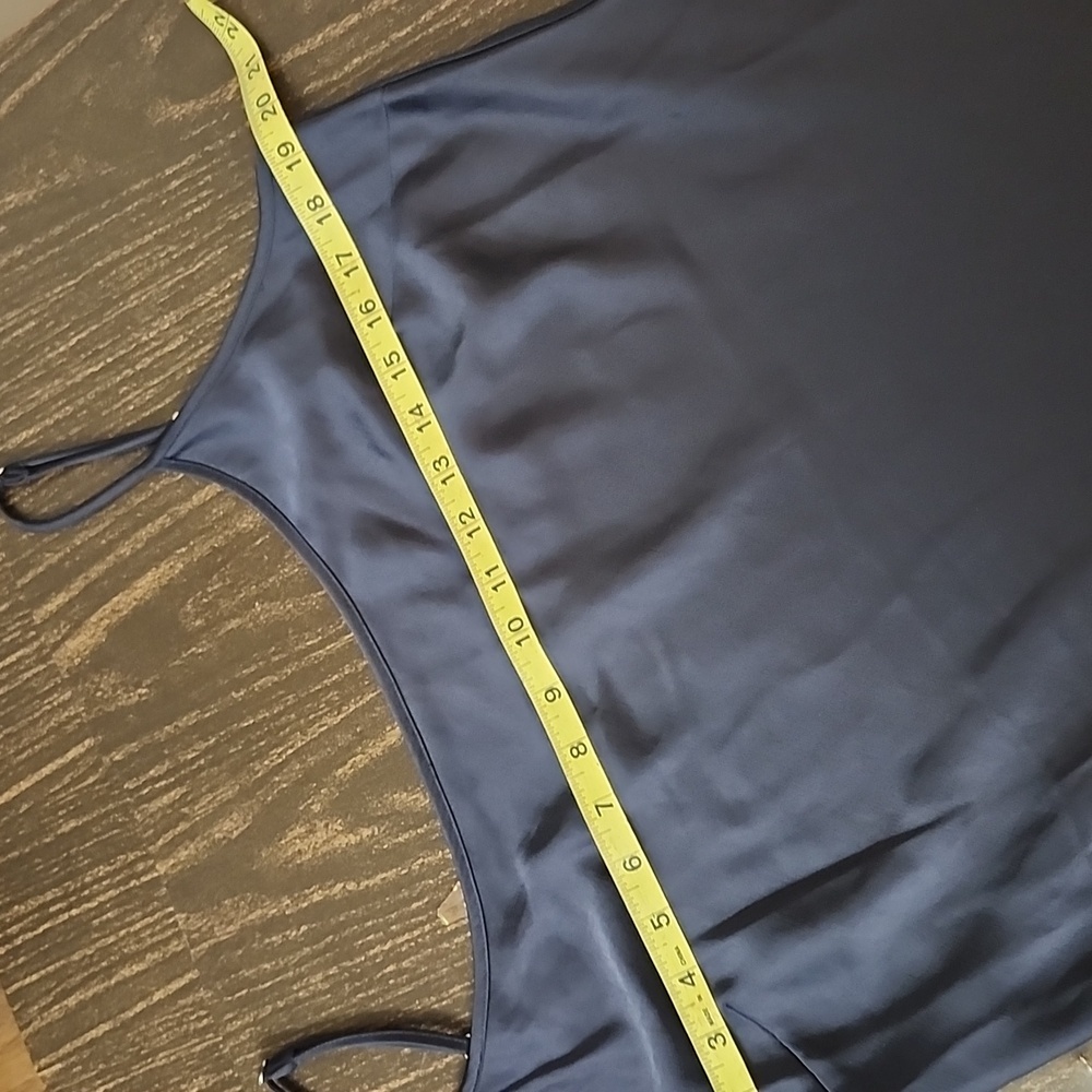 SAINT ART Haley slip dress Navy Adjustable Straps Maxi - Picture 8 of 11